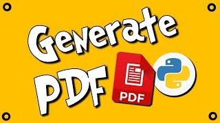 Generate PDF with Python - ReportLab - #1