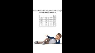 simple calculator in html css and js 55 lines of code