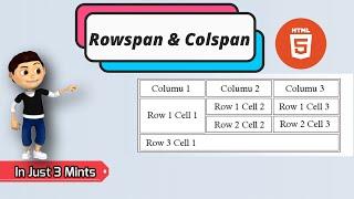 Use of Rowspan and Colspan Attribute In HTML to Create non-structured Table In Hindi