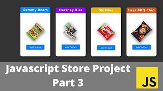 Shopping Cart Project Last Tutorial || Javascript