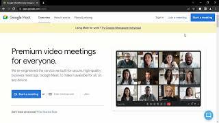 How to Create a Google Meet Account