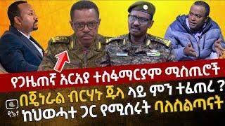 የጋዜጠኛ አርአያ ተስፋማርያም ምስጢሮች| በጄነራል ብርሃኑ ጁላ ላይ ምን ተፈጠረ?በድብቅ ከህወሓት ጋር የሚሰሩት ባለስልጣናት