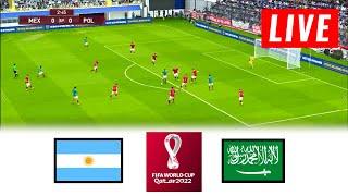 ????LIVE : Saudi Arabia vs Argentina | Qatar World Cup 2022 | Live Football Match Today Online | Pes