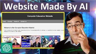 Building Startup Website From ChatGPT | Building Startup Website From ChatGPT | ChatGPT Shocked