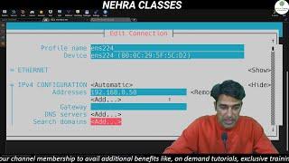 Session-70 | Network Management in Linux | Assigning IP Address in RHEL 8 | Nehra Classes