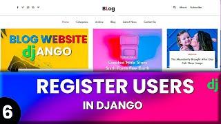 Django Login and Registration with Database | Login, Register User  and authetication | Blog part 6