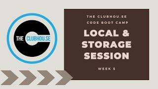 Javascript tutorial on local storage and session storage