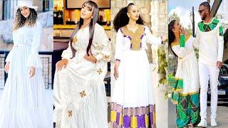 #habesha kemis #ethiopian culture derss new style #habesha kemis #ethiopian traditional cloth