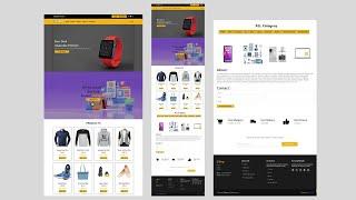 Create Complete Responsive E Commerce Website Using HTML CSS & BOOTSTRAP