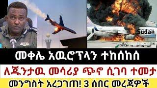 Ethiopia: ሰበር | መቀሌ አዉሮፕላን ተከሰከሰ | ለጁንታዉ መሳሪያ ጭኖ ተመታ| Zena Tube | Zehabesha | Ethiopia | Top mereja.