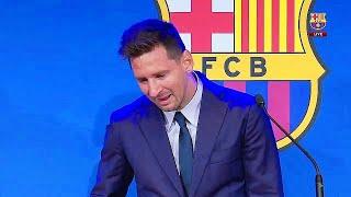 Messi CRYING at Barcelona Farewell ● Worst Day in Messi's Life