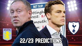 BOOKIES PREMIER LEAGUE PREDICTIONS 22/23