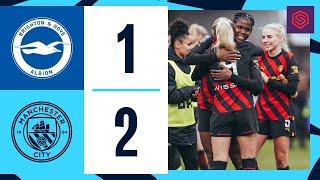 HIGHLIGHTS | Brighton 1-2 Man City | Bunny Shaw's brace earns a late win at Brighton!