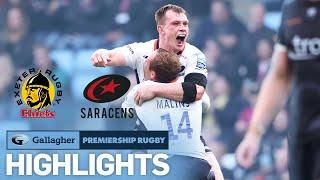 Exeter v Saracens - HIGHLIGHTS | Last-Gasp Winner at Sandy Park! | Gallagher Premiership