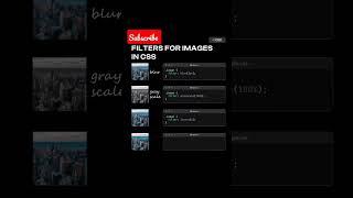 Image Filters #coding #css #webdesign#code #webdevelopment #tutorial #codecademy #htmlcss #bootstrap