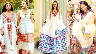 #habesha kemis #new style #new fashion #Ethiopia cultural #dress new  traditional #haddiszematube