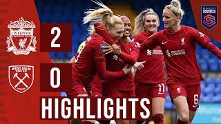 HIGHLIGHTS: Liverpool Women 2-0 West Ham | Holland & Stengel goals earn league win for Reds