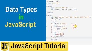 #09 Data Types in JavaScript | Numbers | Strings | Objects | Boolean | Undefined | Null Data types