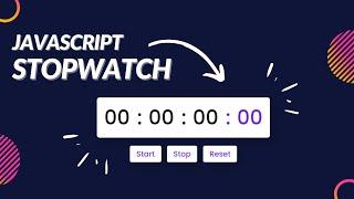 JavaScript Stop Watch Tutorial | JavaScript Applications