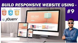 Learn How to Build a Modern Responsive Website with Html Css Bootstrap & Javascript in Part 9