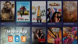 How to Create a Responsive Movie Website Using HTML CSS and JavaScript