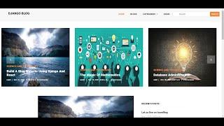 Django Build a blog website part-1 (Project Demo) | Django Tutorial | Bangla | Blog Website