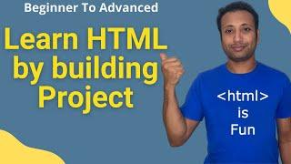 Learn HTML by building a project | Bangla Tutorial