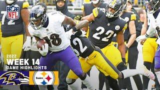 Baltimore Ravens vs. Pittsburgh Steelers | 2022 Week 14 Game Highlights