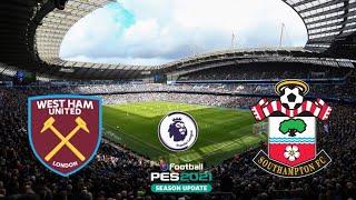 ???? West Ham United vs Southampton | Premier League 2022/23 | eFootball PES Gameplay