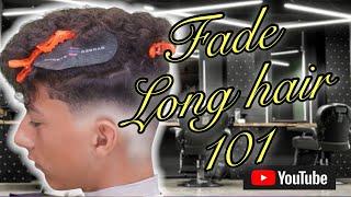 LOW FADE TUTORIAL INTO LONG CURLY HAIR | EASY STEP BY STEP