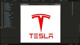 TESLA logo from python turtle||Python turtle||Coding||Gaming student #coding #python@Gaming Student