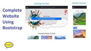 Bootstrap for beginners | Create a Stunning Travel Website from Scratch