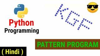 Python Pattern Programs | Printing Stars '*' in KGF Name Shape