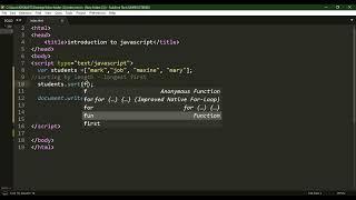 BEGINNER JAVASCRIPT TUTORIAL  6  ARRAY SORTING BY LENGT