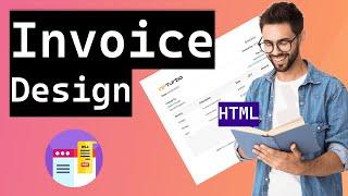 How to Create a Invoice Design (Fully Responsive) - HTML