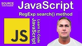 Learn JavaScript Regular Expression RegExp with search method for string values