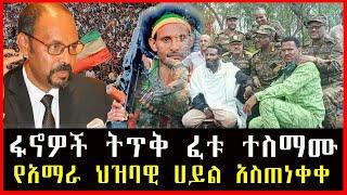 ሰበር ዜና : ፋኖዎች ትጥቅ ፈቱ ተስማሙ || የአማራ ህዝባዊ ሀይል ፋኖ አስጠነቀቀ