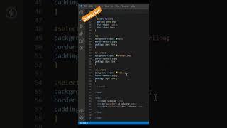Types of selectors (advance selectors) in CSS (part-53) #shorts #css