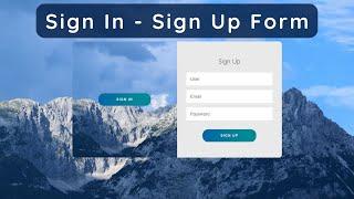 How to create Login and Registration  form in HTML, CSS and JavaScript