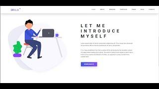 Complete Responsive Personal Portfolio Website using HTML CSS Bootstrap   & JavaScript part 2 ??????