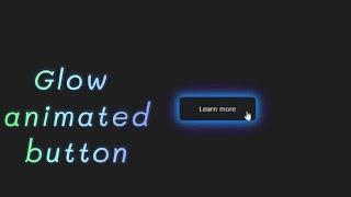 Learn how to create on hover glow effect button | using HTML & CSS | @Programming Block