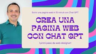 Crea una pagina web con chat GPT