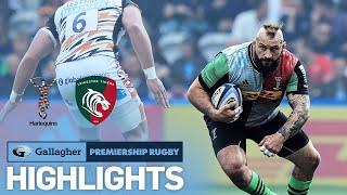 Harlequins v Leicester - HIGHLIGHTS | Late Try Secures Big Win! | Gallagher Premiership 2021/22