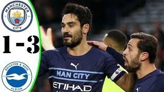 Manchester City vs Brighton 3-1| Premier League 2021-22 | Epl Live Match Today | Fifa 19 Gameplay