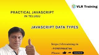 Javascript data types 11 | Practical JavaScript Training Telugu | JavaScript Tutorial