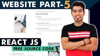 ???? React Firebase JS Website Tutorial In Hindi #5: About Us Section In React | 2021