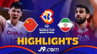 ???????? China vs ???????? Iran | Basketball Highlights - #FIBAWC 2023 Qualifiers