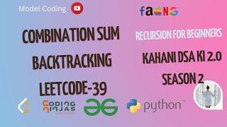 Combination Sum - Backtracking - Leetcode 39 - Python | Amazon | Adobe | Microsoft