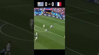 Uruguay vs France 2018 FIFA World Cup quarter final Highlights #shorts #football #youtube