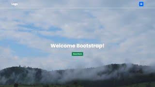 Bootstrap 5 Offcavas menu Home section video background HTML CSS and Bootstrap | HTML CSS Bootstrap